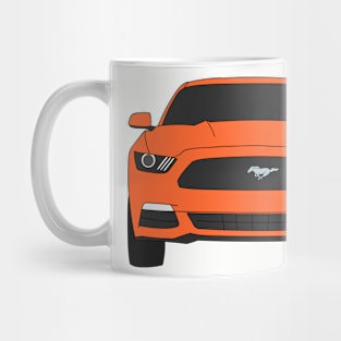 Ford Mustang Front End Competition Orange Mug